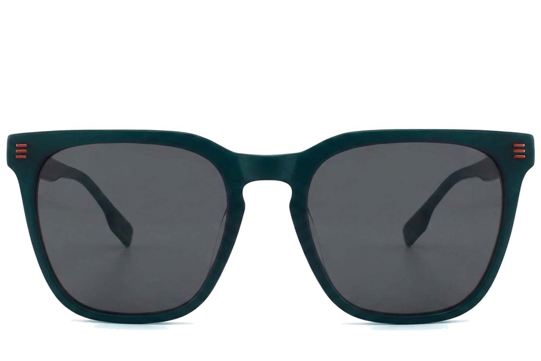 Rectangular Green Acetate Sunglasses #BS2012-1217