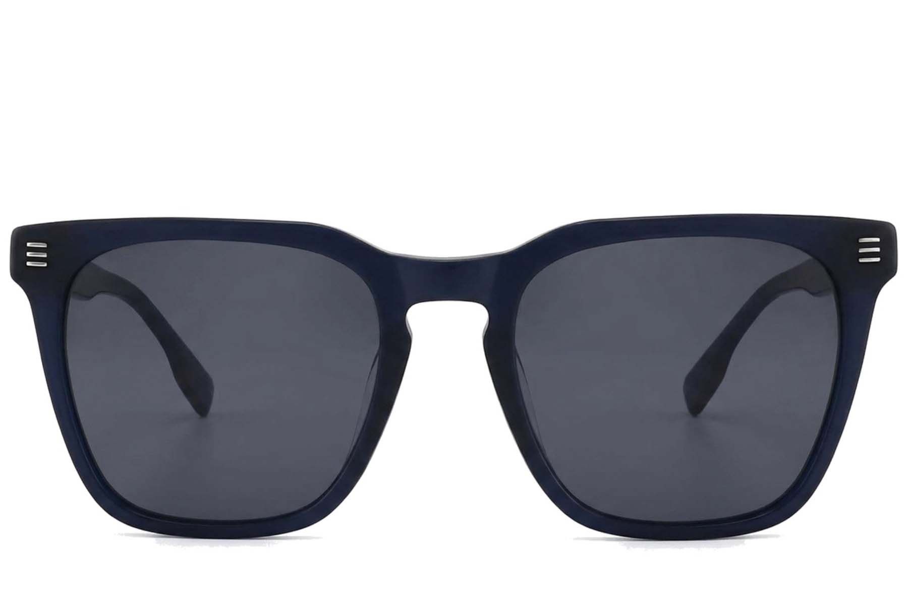 Rectangular Blue Acetate Sunglasses #BS2012-1220