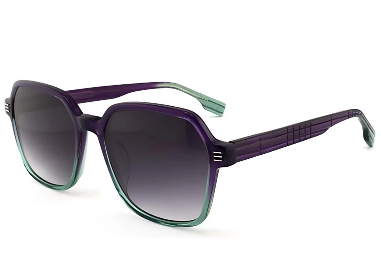 Geometric Green Acetate Sunglasses #BS2012-1224