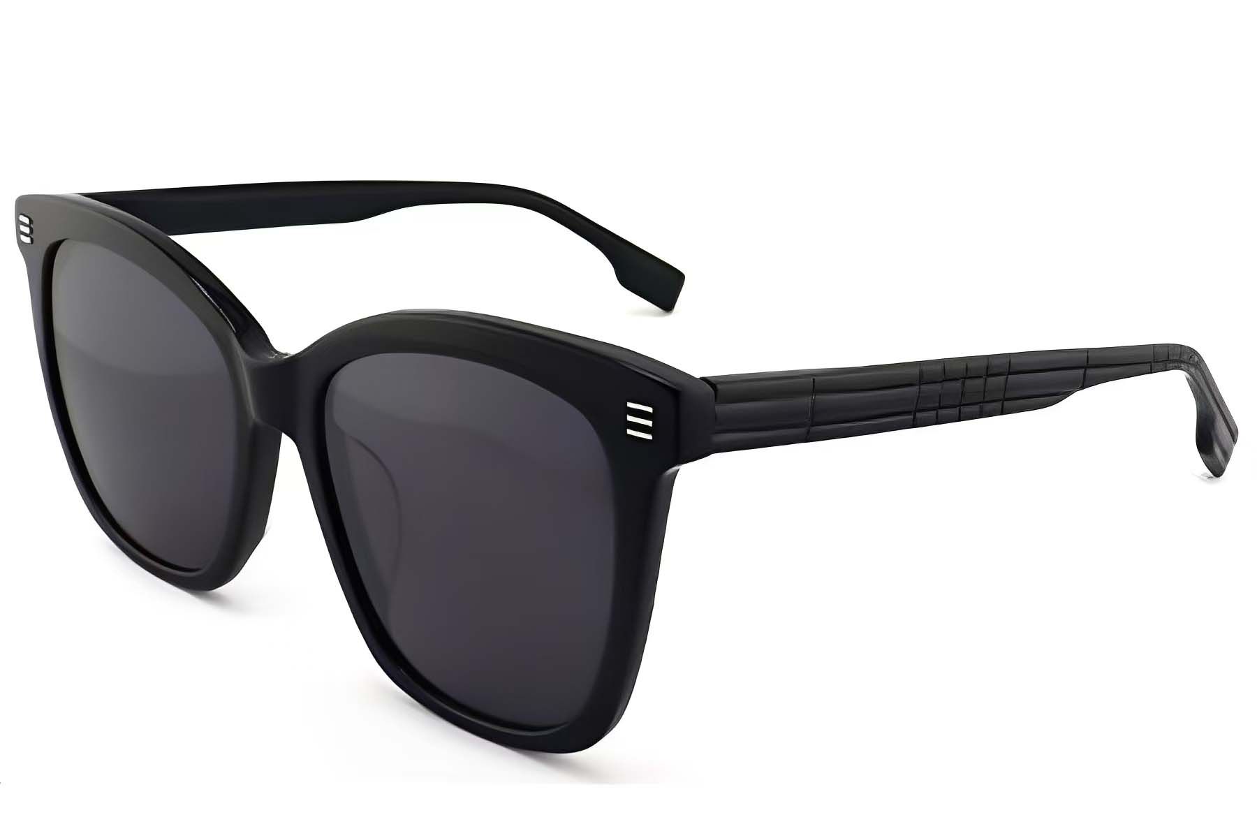 Occhiali da sole Butterfly in acetato nero #BS2012-1226