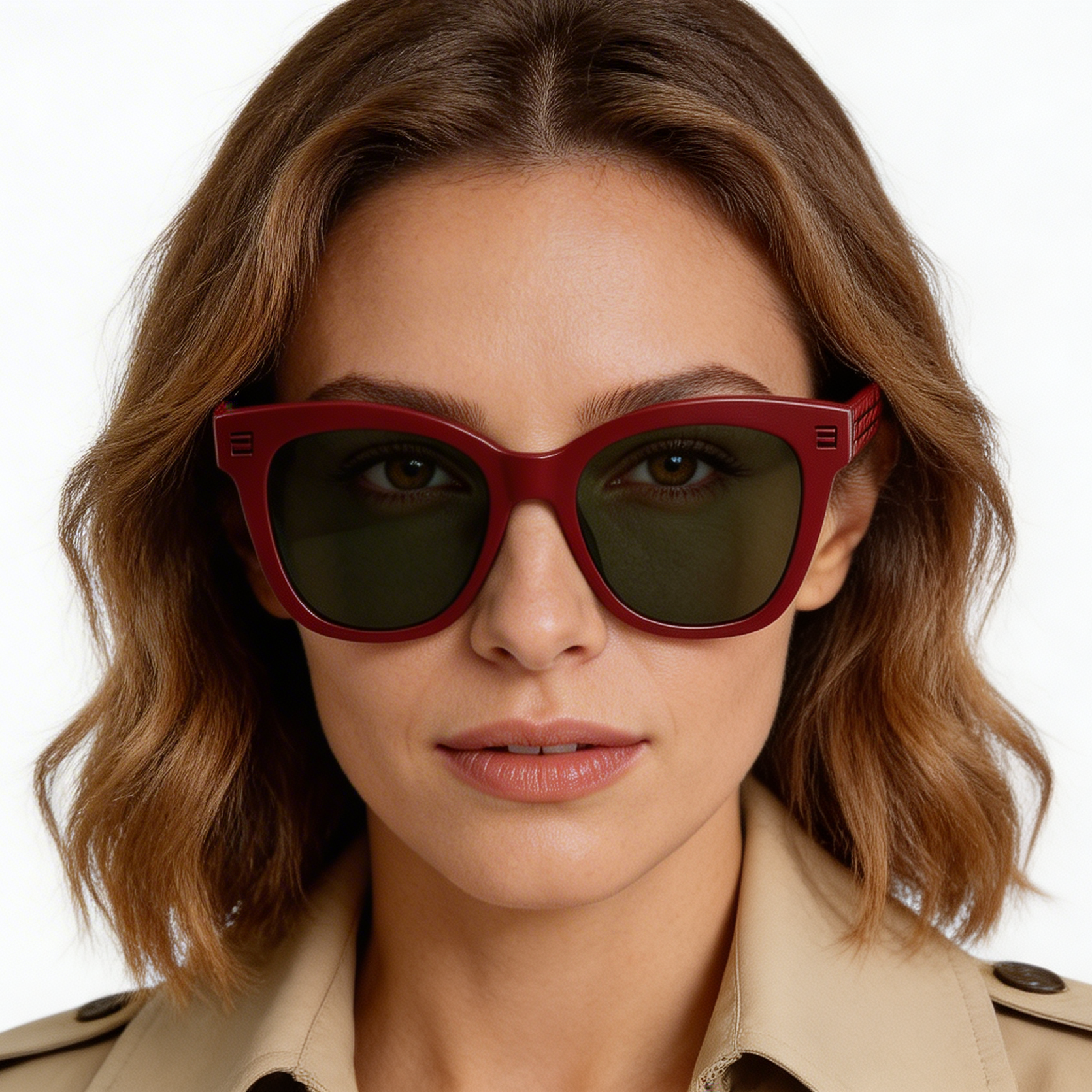 Butterfly Red Acetate Sunglasses #BS2012-1227