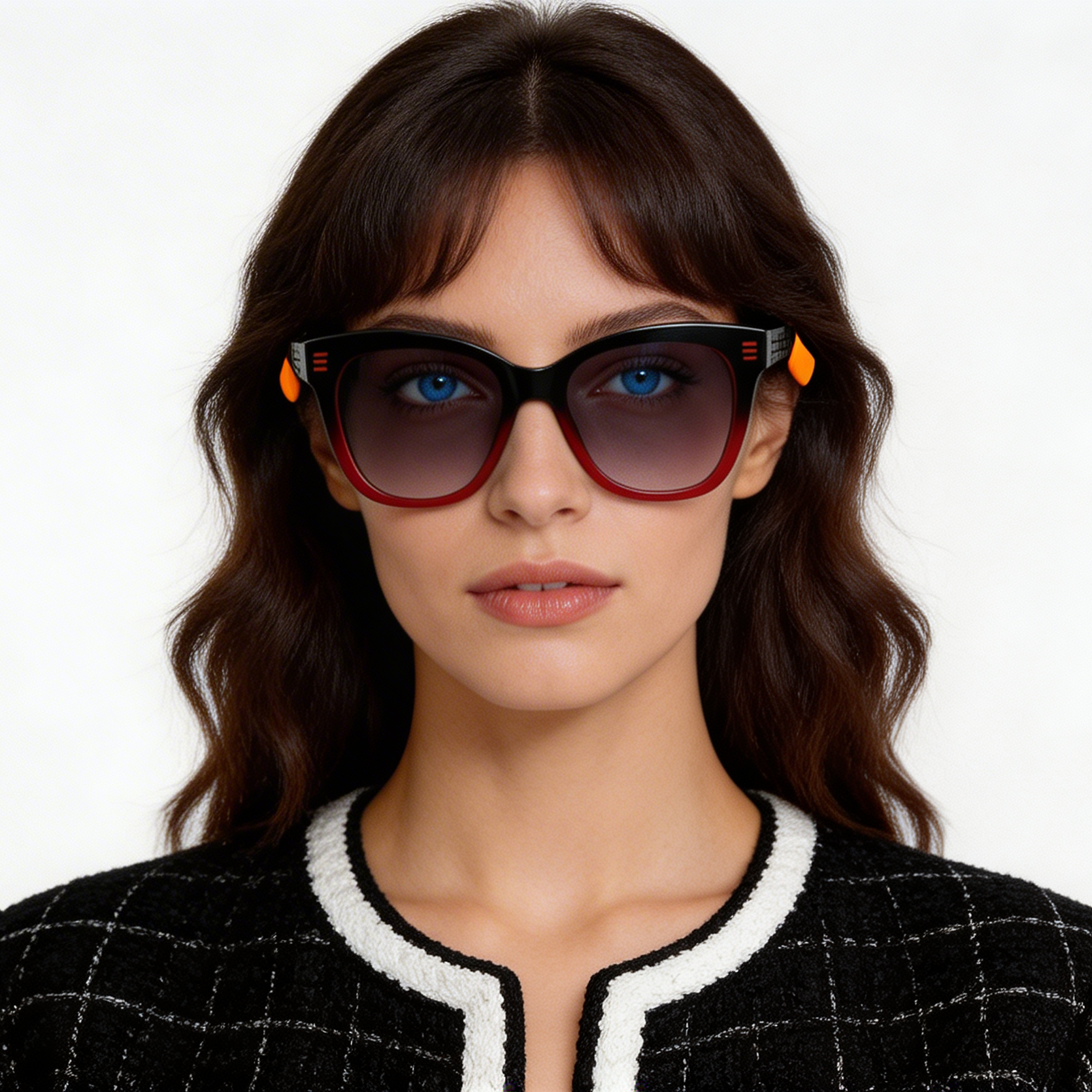 Butterfly Red Acetate Sunglasses #BS2012-1229