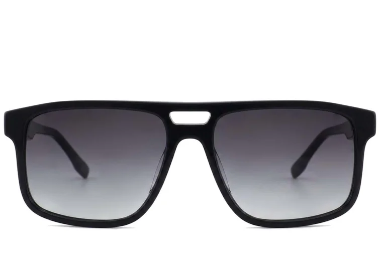 Aviator Black Acetate Sunglasses #BS2012-1232