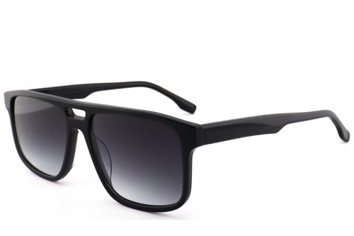 Aviator Black Acetate Sunglasses #BS2012-1232