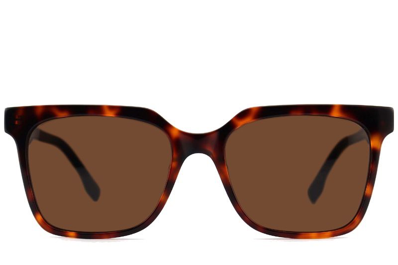 Rectangular Tortoiseshell Acetate Sunglasses #BS2012-1237