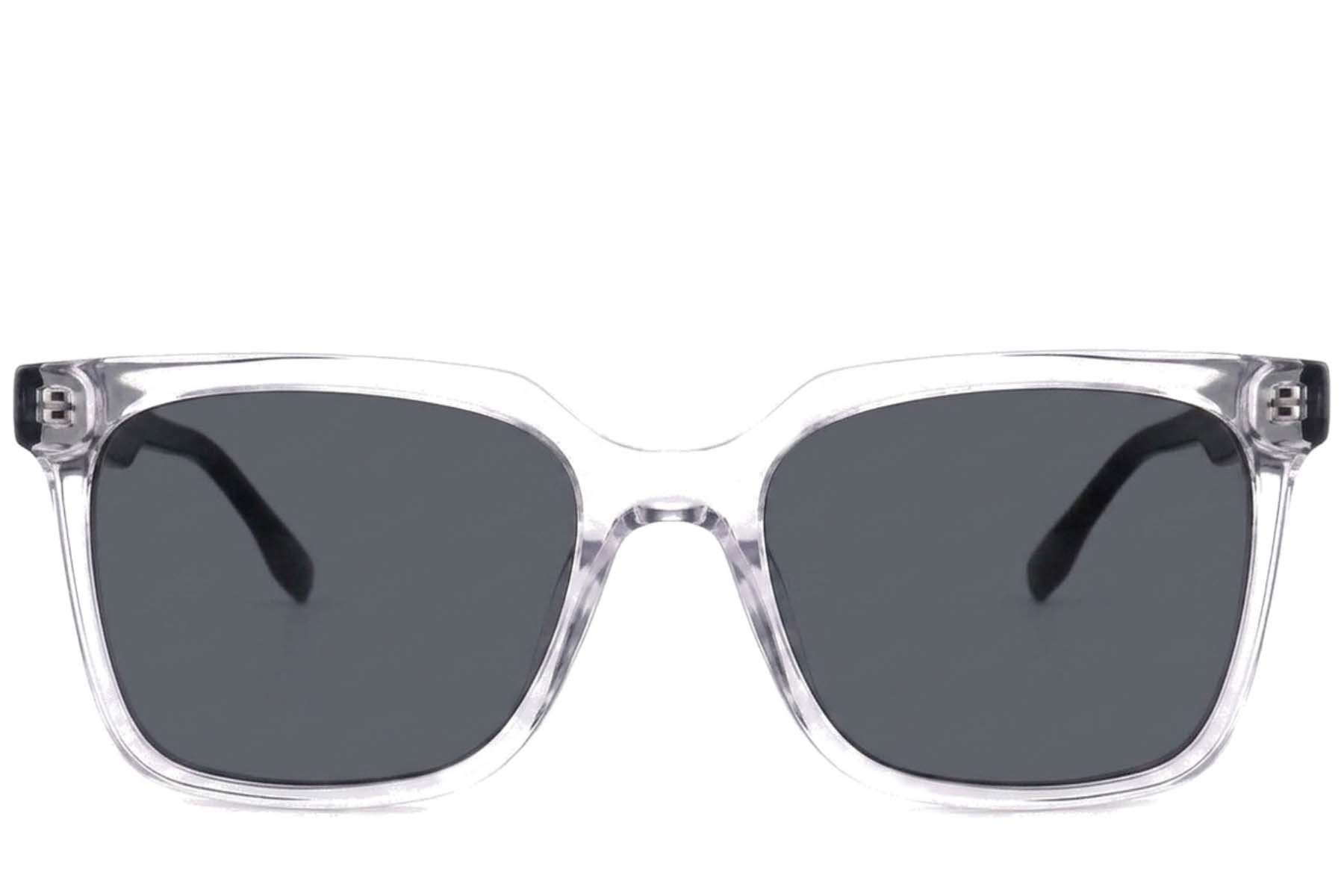 Rectangular Transparent Acetate Sunglasses #BS2012-1238