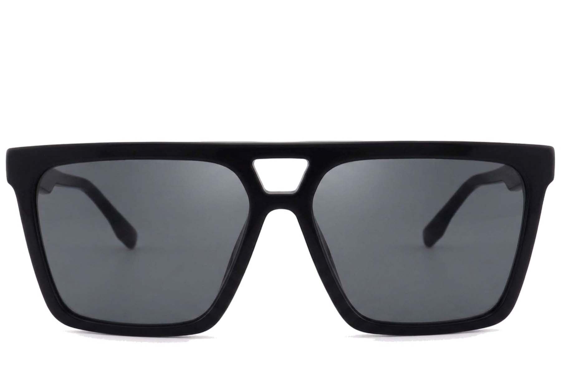 Aviator Black Acetate Sunglasses #BS2012-1239