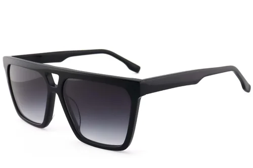 Aviator Black Acetate Sunglasses #BS2012-1240