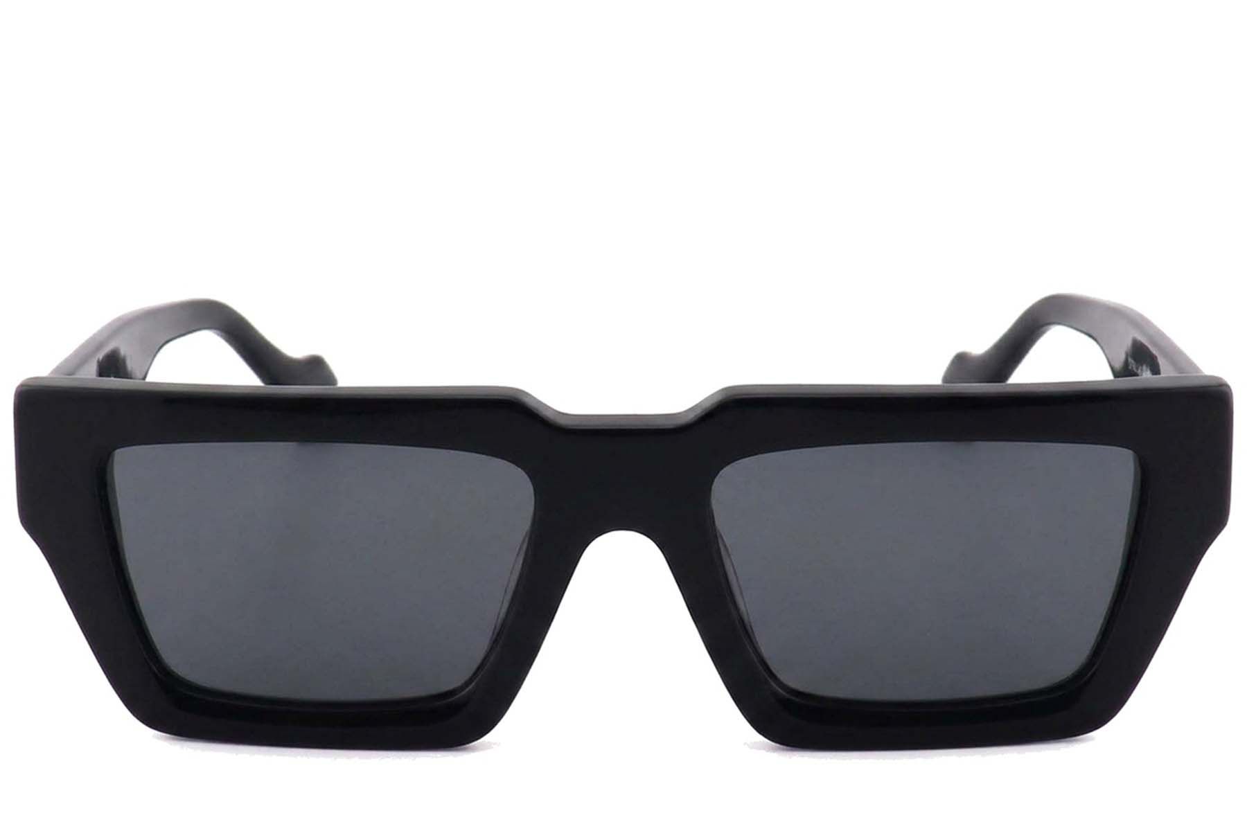 Rectangular Black Acetate Sunglasses #BS2012-1243