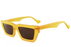 Gafas de sol rectangulares de acetato amarillo #BS2012-1244