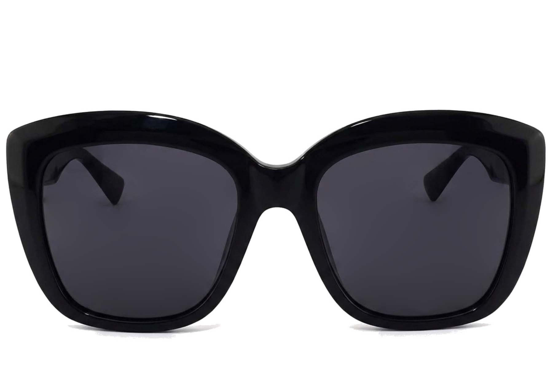 Butterfly Black Acetate Sunglasses #BS2012-1254