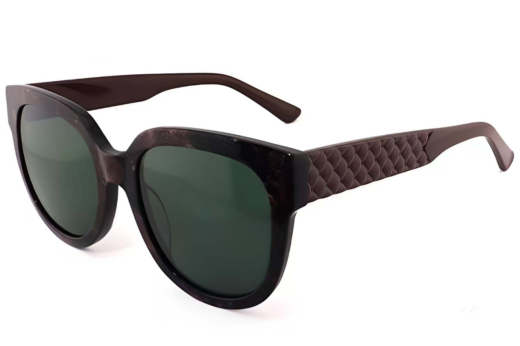 Oval Purple Acetate Sunglasses #BS2012-1263