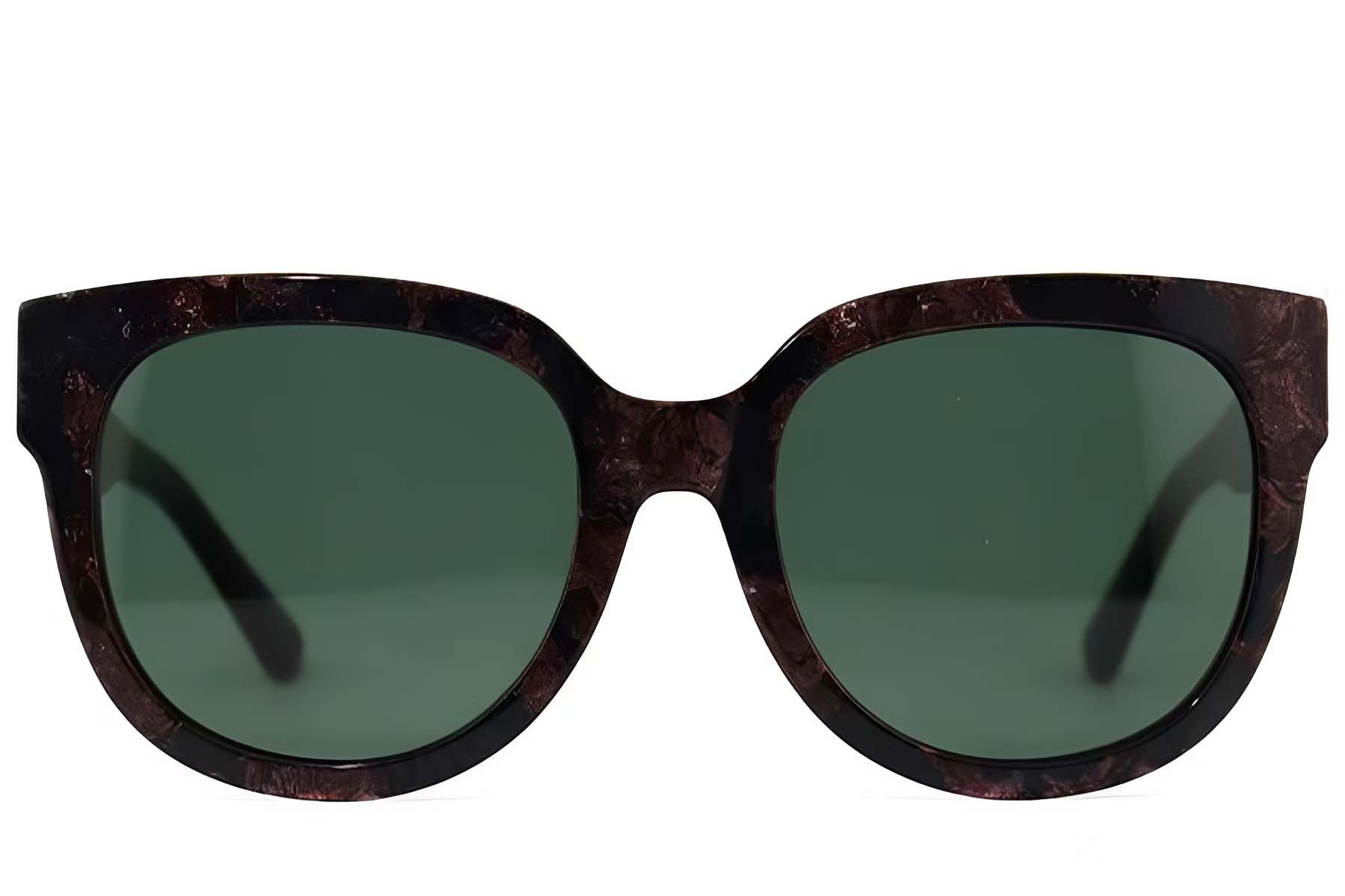 Oval Purple Acetate Sunglasses #BS2012-1263