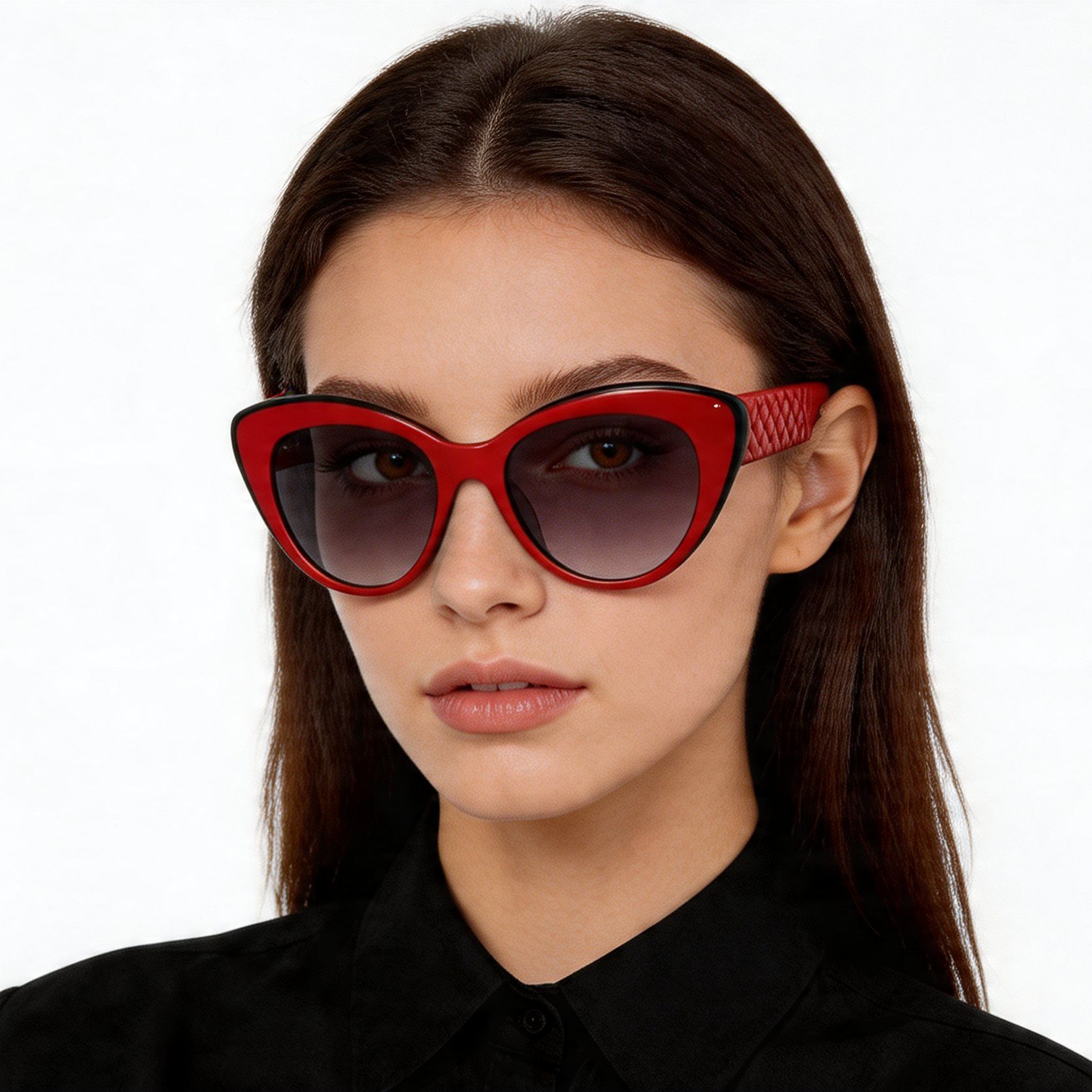 Butterfly Red Acetate Sunglasses #BS2012-1265