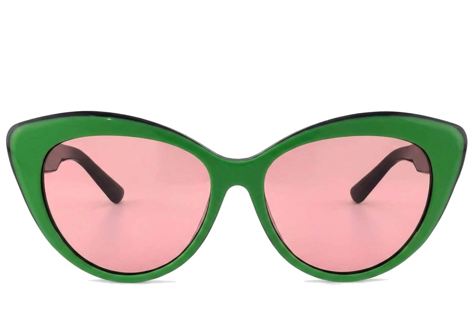 Butterfly Green Acetate Sunglasses #BS2012-1266