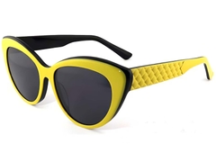 Gafas de sol de acetato amarillo con forma de mariposa #BS2012-1267