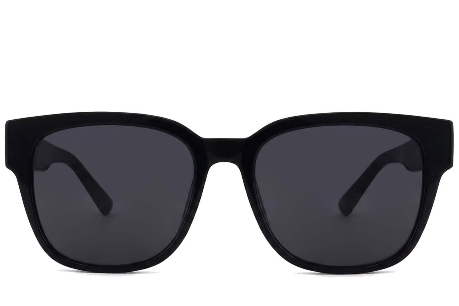 Oval Black Acetate Sunglasses #BS2012-1269