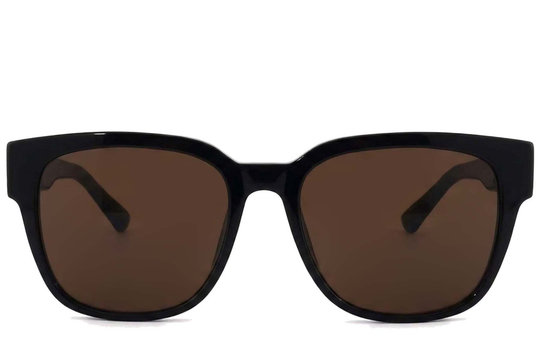 Oval Black Acetate Sunglasses #BS2012-1270