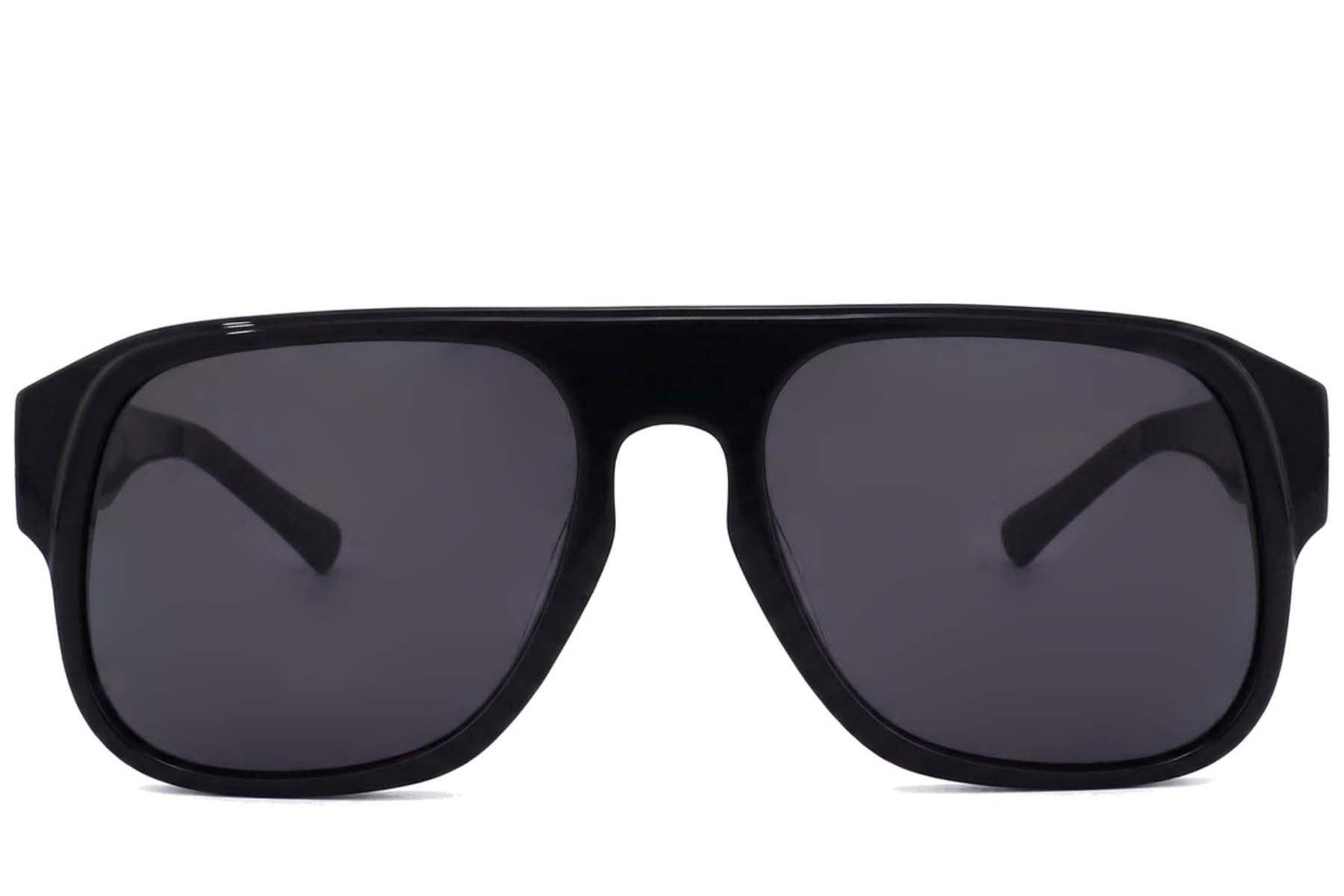 Aviator Black Acetate Sunglasses #BS2012-1274