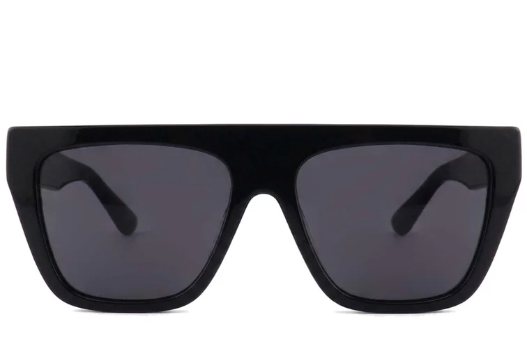 Occhiali da sole modello aviatore in acetato nero #BS2012-1279