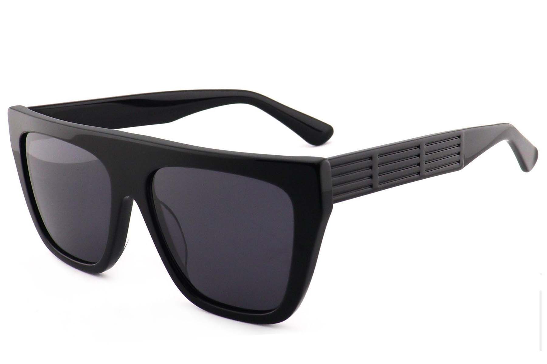 Aviator Black Acetate Sunglasses #BS2012-1279