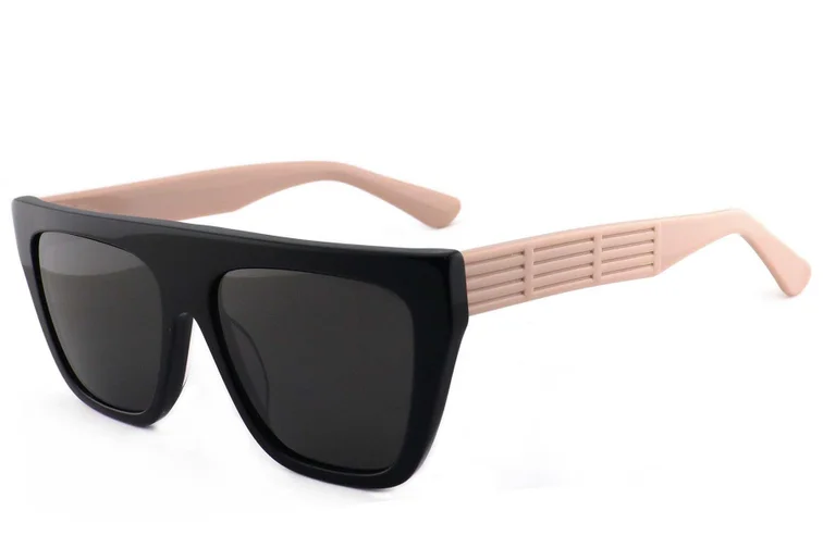 Aviator Black Acetate Sunglasses #BS2012-1280