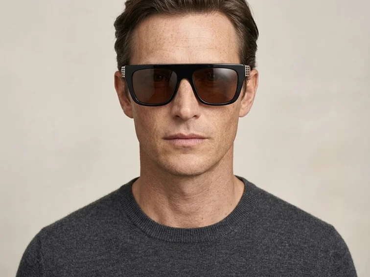 Aviator Green Acetate Sunglasses #BS2012-1281