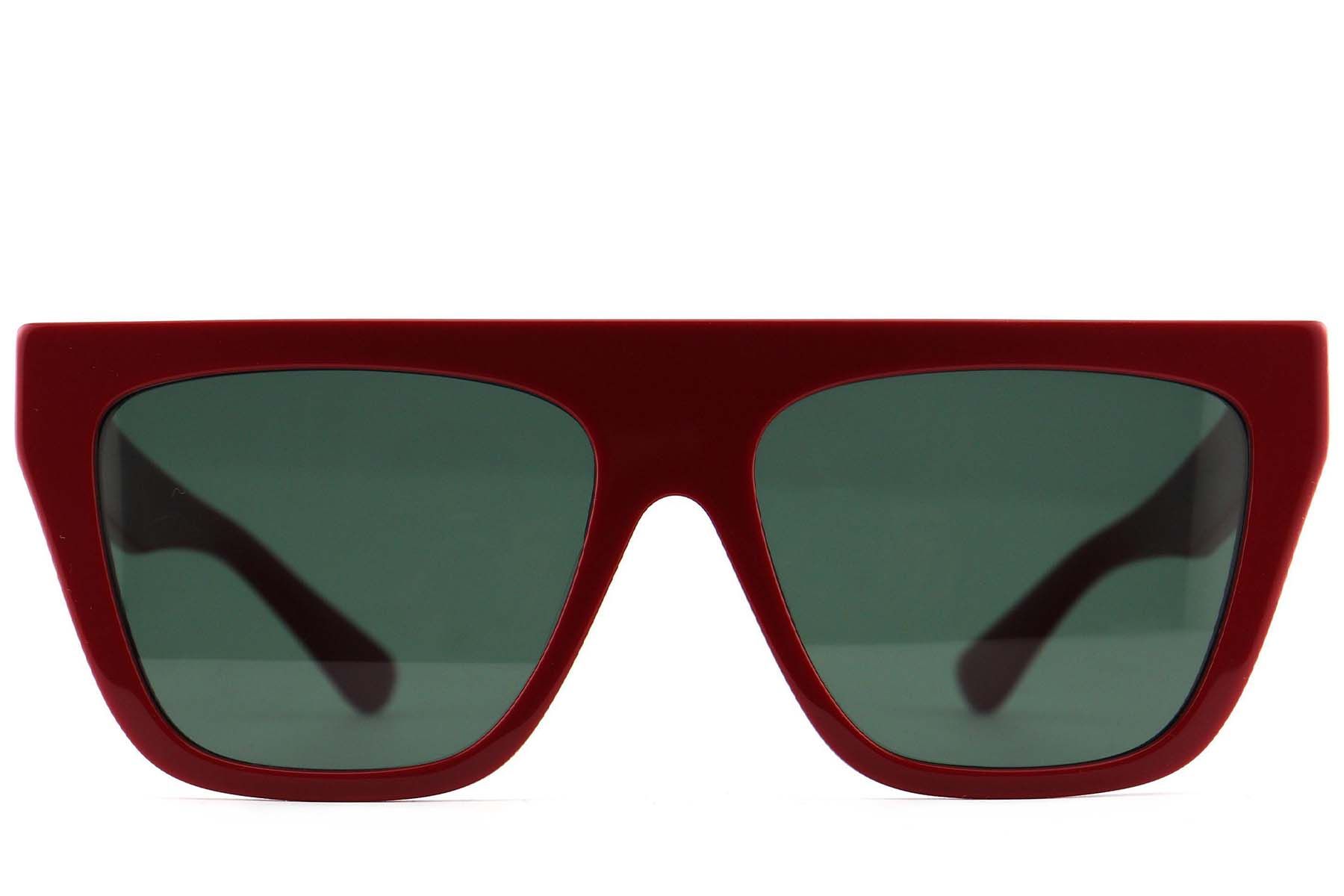 Aviator zonnebril van rood acetaat #BS2012-1282