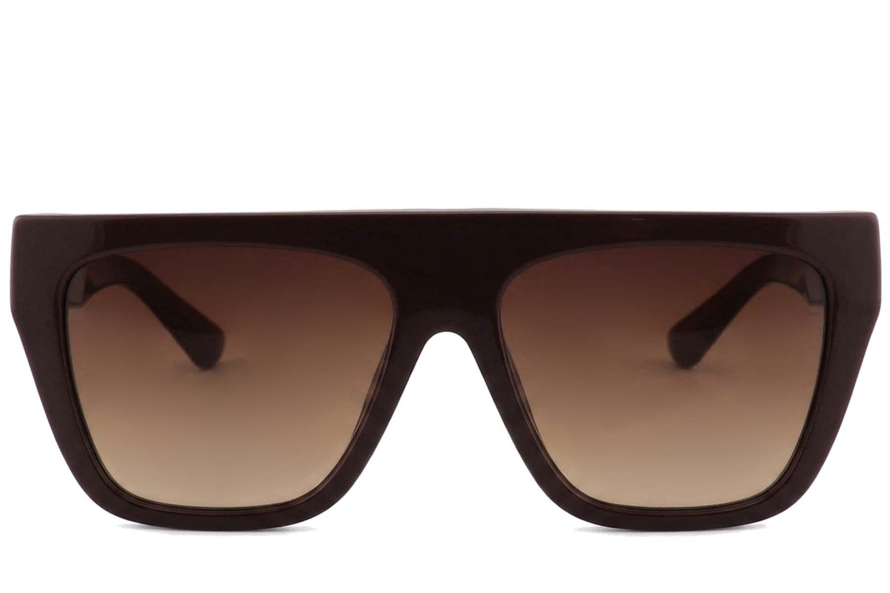 Aviator Brown Acetate Sunglasses #BS2012-1283