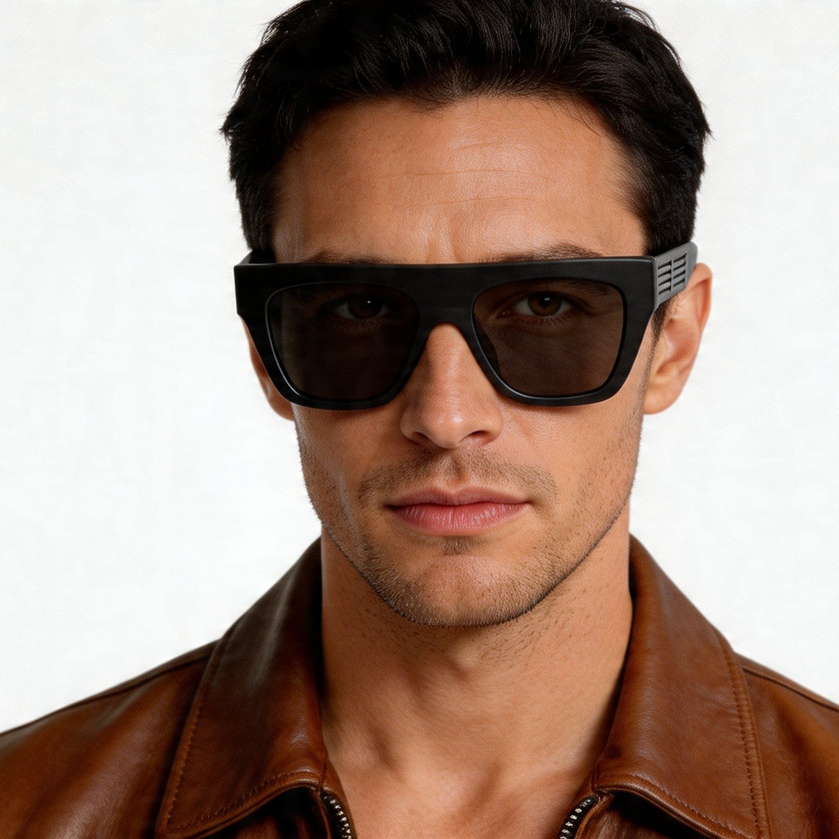 Aviator Grey Acetate Sunglasses #BS2012-1284
