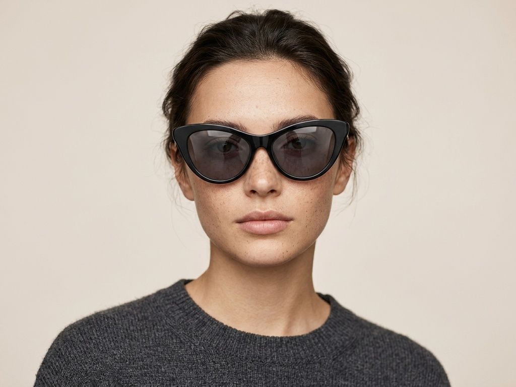 Butterfly Black Acetate Sunglasses #BS2012-1285