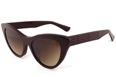 Gafas de sol de acetato marrón con forma de mariposa #BS2012-1287