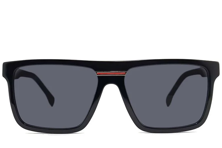 Occhiali da sole modello aviatore in acetato grigio #BS2012-1301