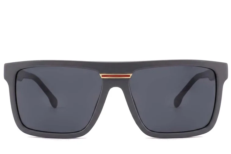 Lunettes de soleil aviateur en acétate gris #BS2012-1305
