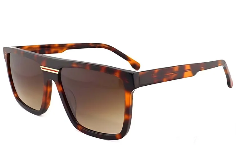 Aviator Tortoiseshell Acetate Sunglasses #BS2012-1306