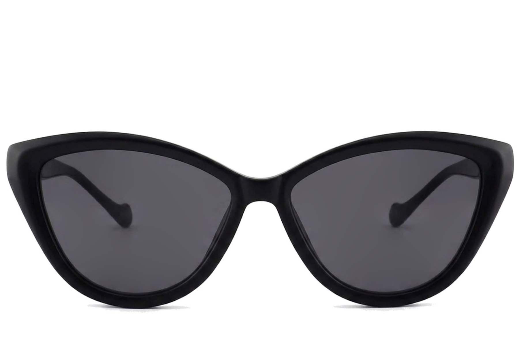 Lunettes de soleil papillon en acétate noir #BS2012-1307