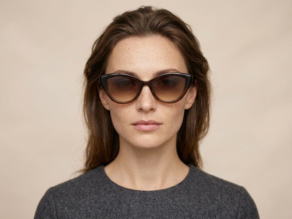 Butterfly Brown Acetate Sunglasses #BS2012-1308