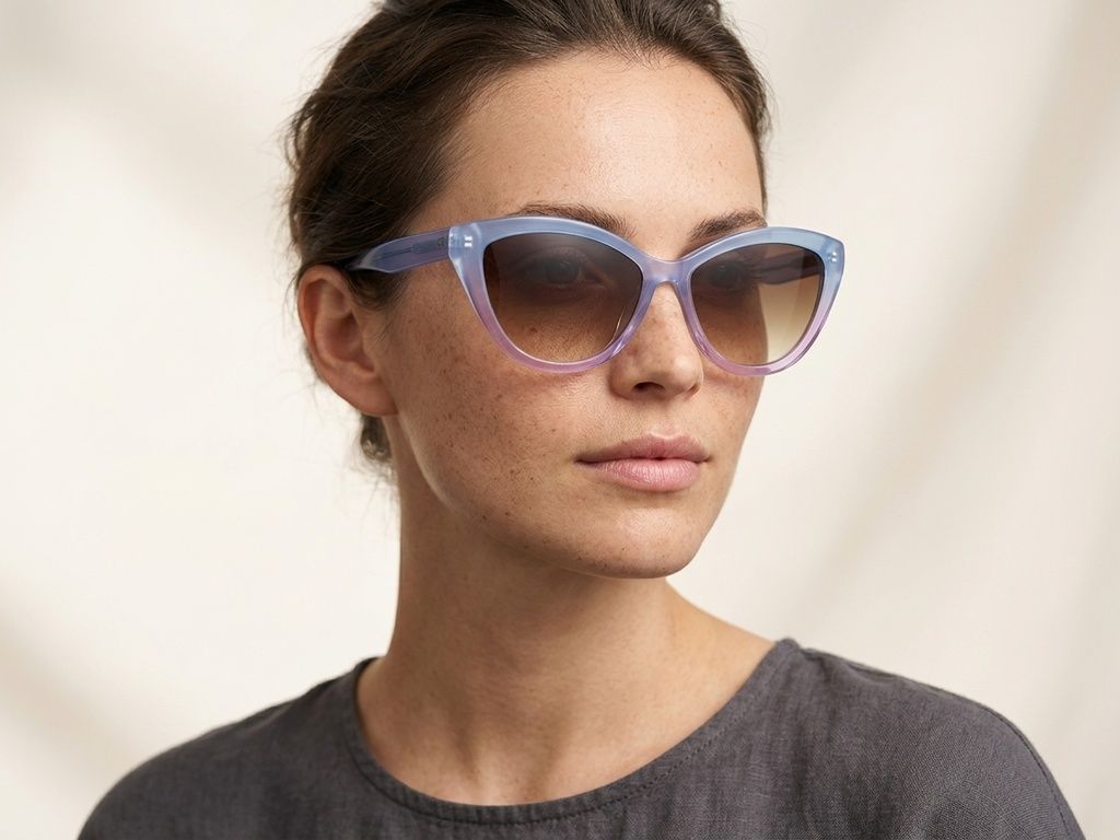 Butterfly Purple Acetate Sunglasses #BS2012-1309