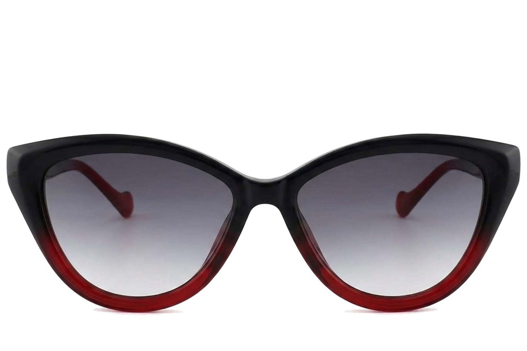 Lunettes de soleil papillon en acétate rouge #BS2012-1310