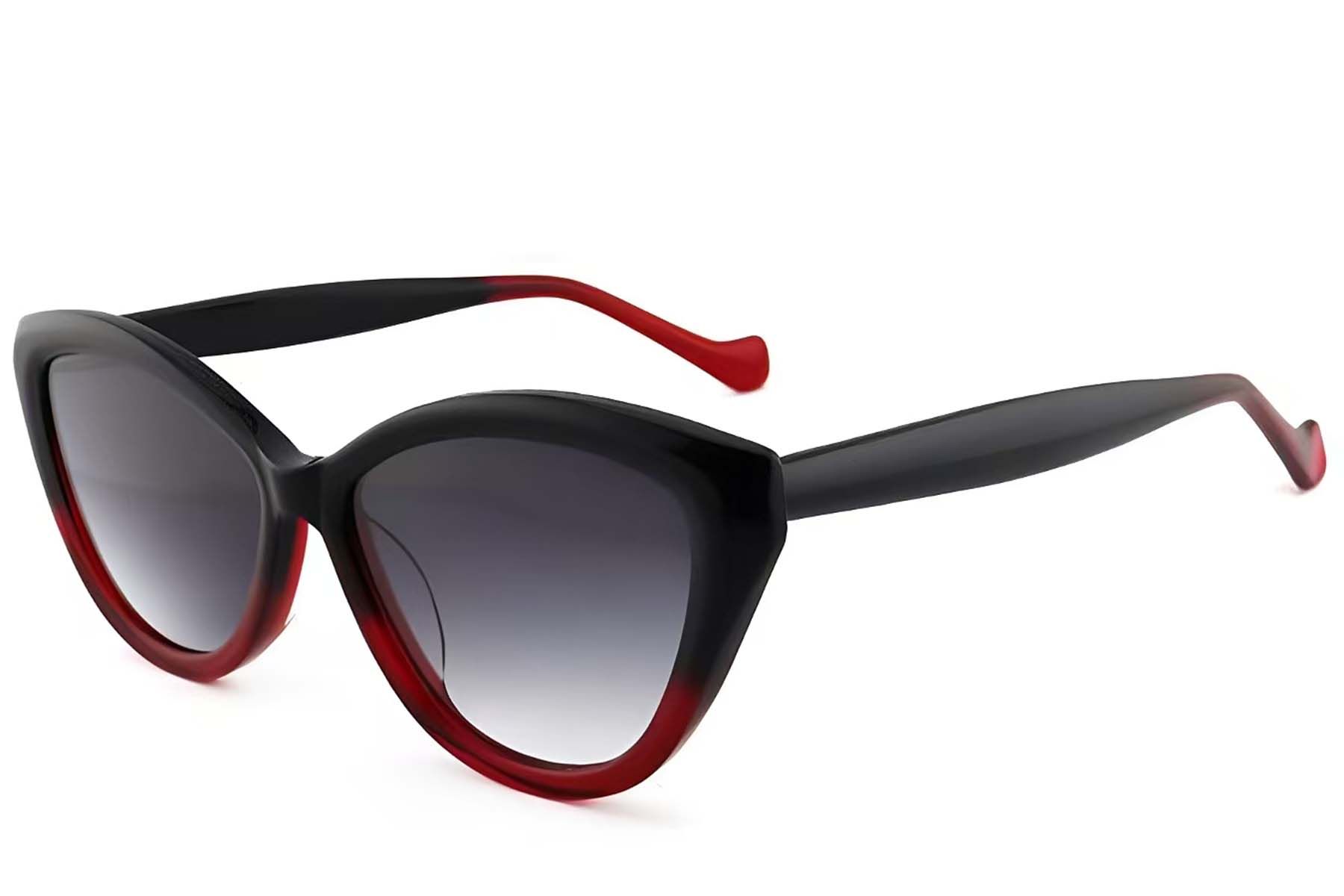 Butterfly Red Acetate Sunglasses #BS2012-1310