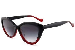 Gafas de sol de acetato rojo con forma de mariposa #BS2012-1310