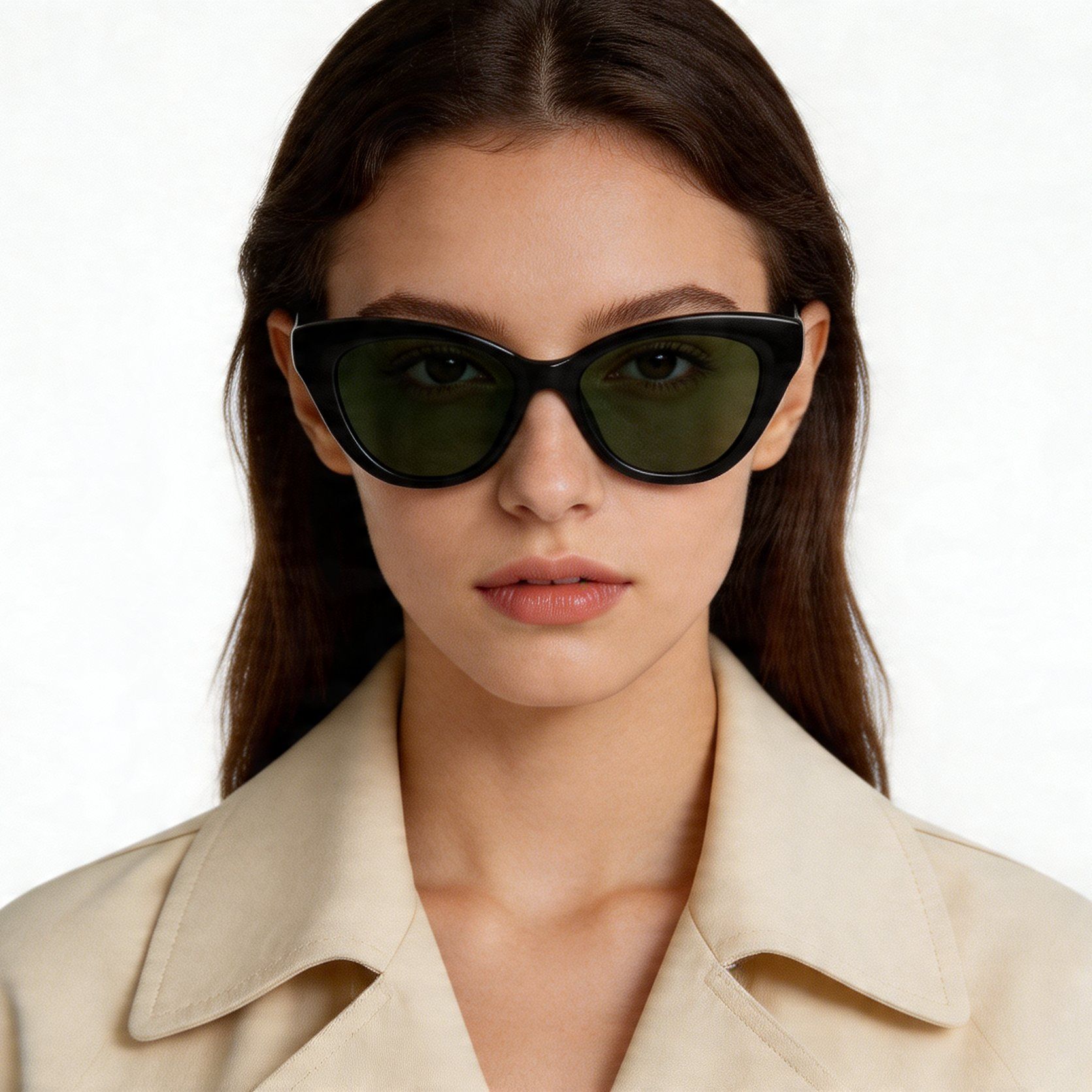 Butterfly Black Acetate Sunglasses #BS2012-1312