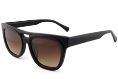 Gafas de sol de aviador de acetato negro #BS2012-1317