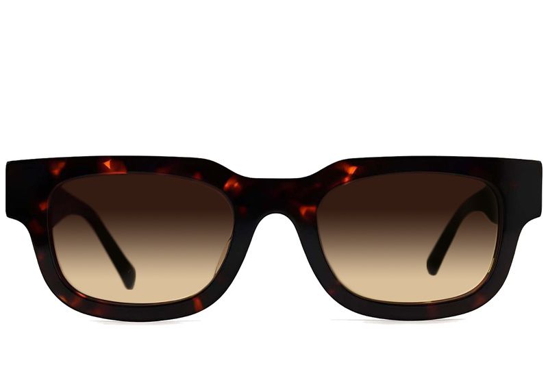 Rectangular Tortoiseshell Acetate Sunglasses #BS2012-1322