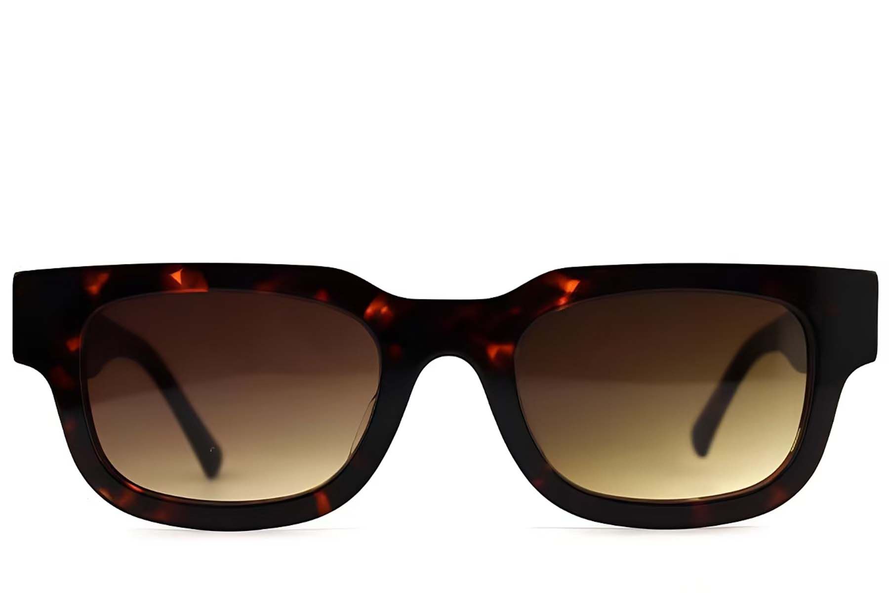 Lunettes de soleil rectangulaires en acétate écaille de tortue #BS2012-1322