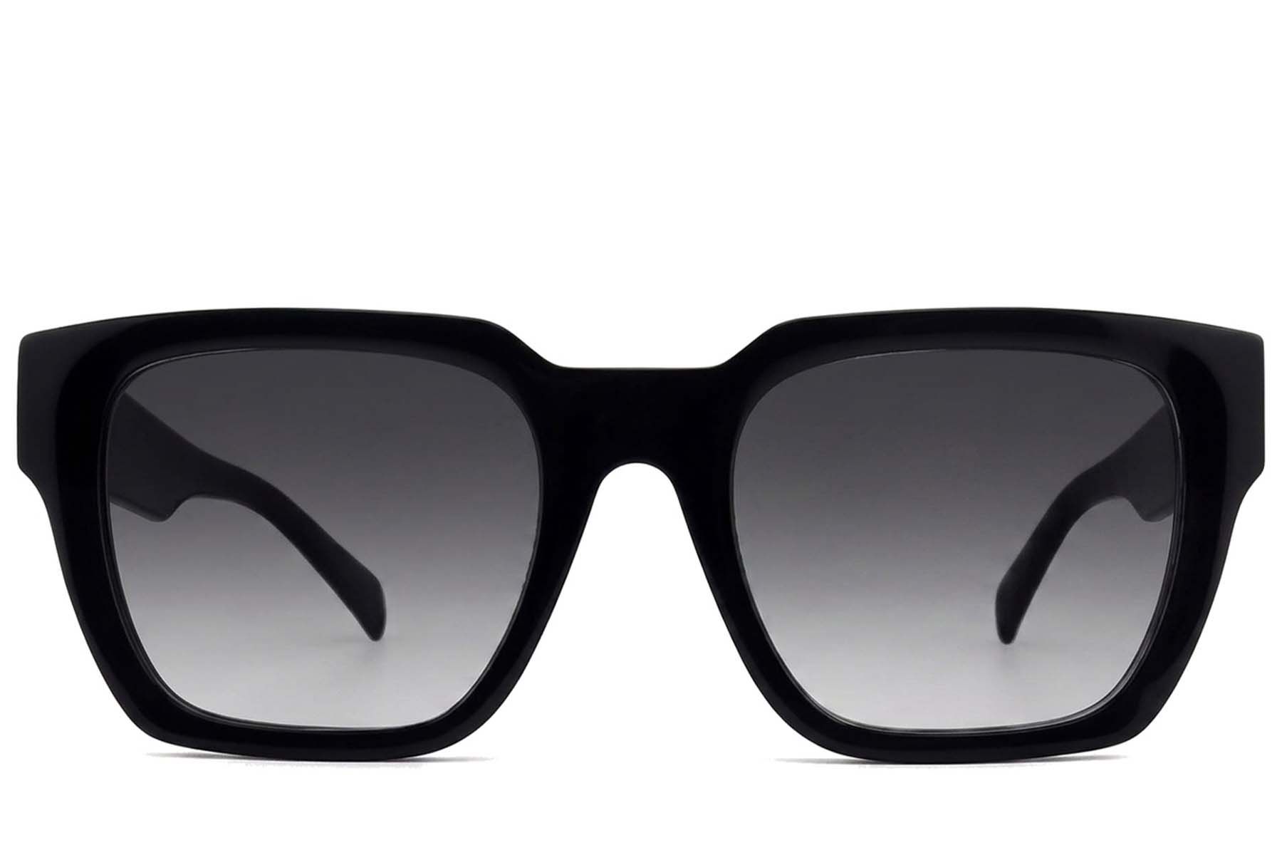 Gafas de sol rectangulares de acetato gris #BS2012-1325