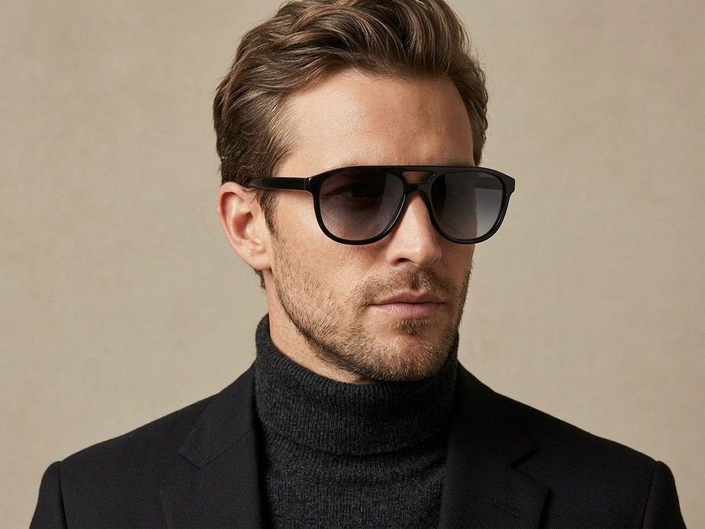 Aviator Grey Acetate Sunglasses #BS2012-1330