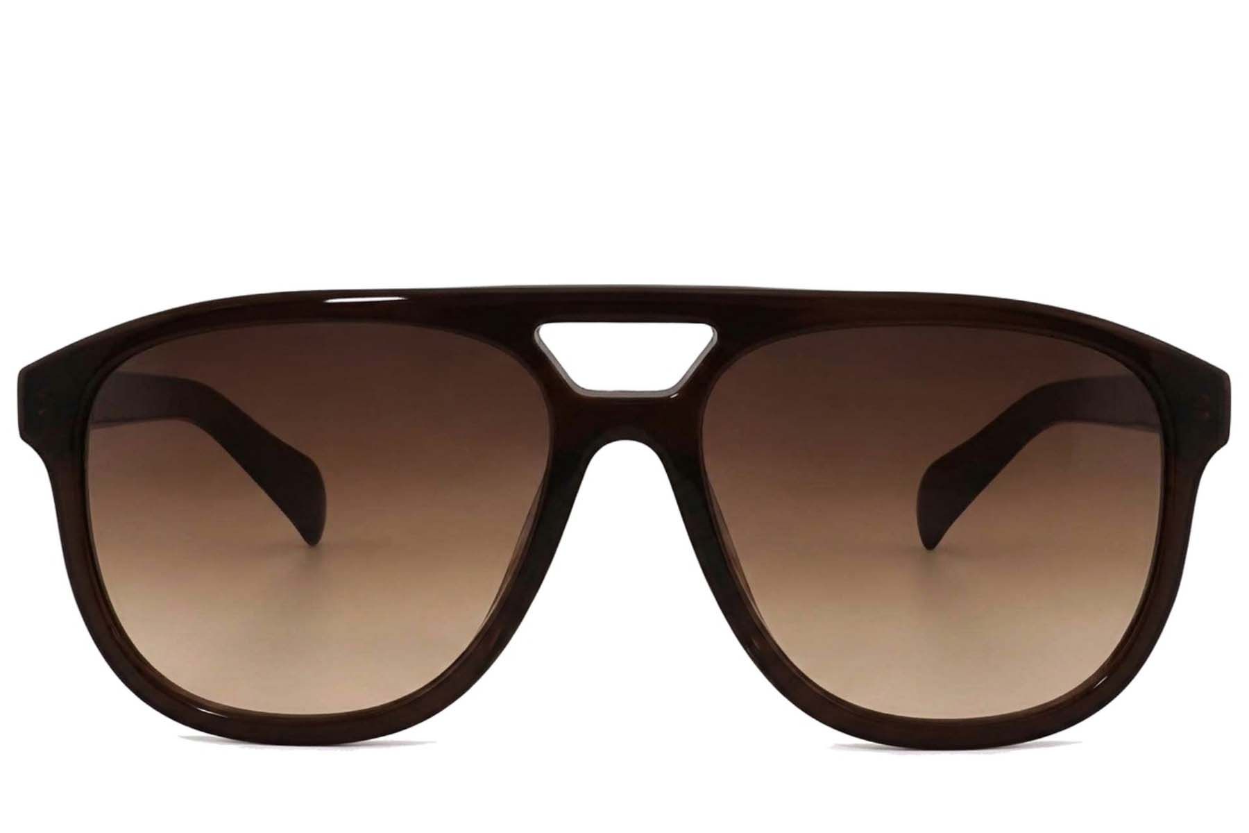 Aviator Brown Acetate Sunglasses #BS2012-1331