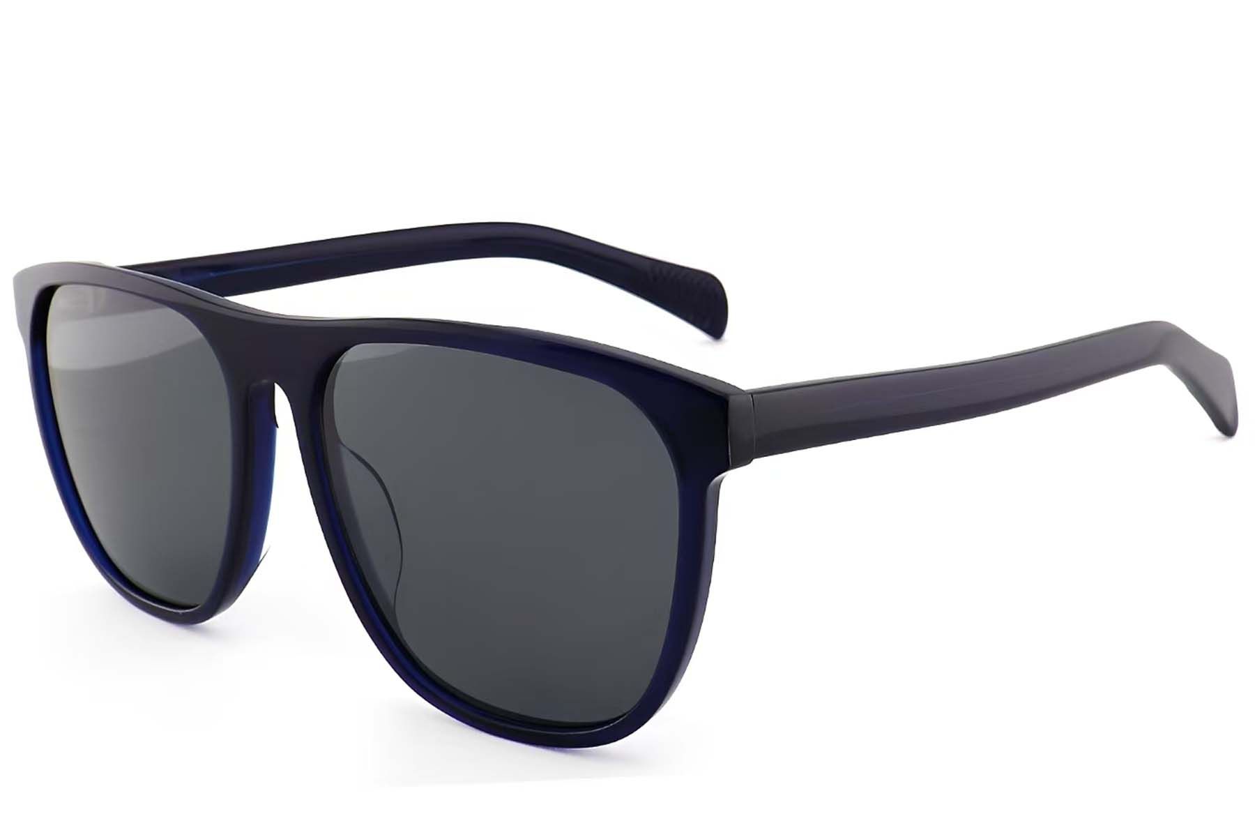 Oval Blue Acetate Sunglasses #BS2012-1335