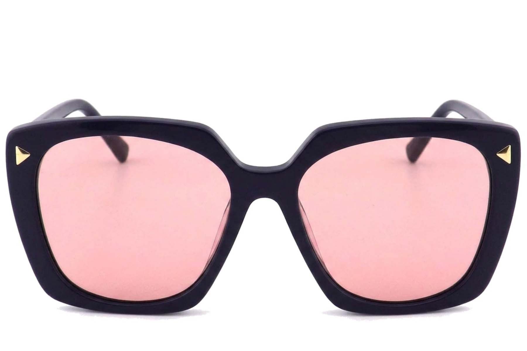 Rectangular Blue Acetate Sunglasses #BS2012-1340
